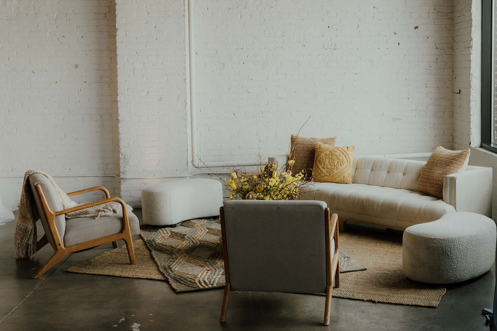 Lounge seating area at SKYLIGHT in Denver, CO