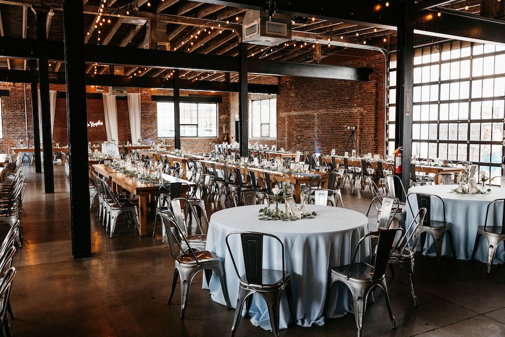 Wedding reception at INDUSTRY in Indianapolis, IN