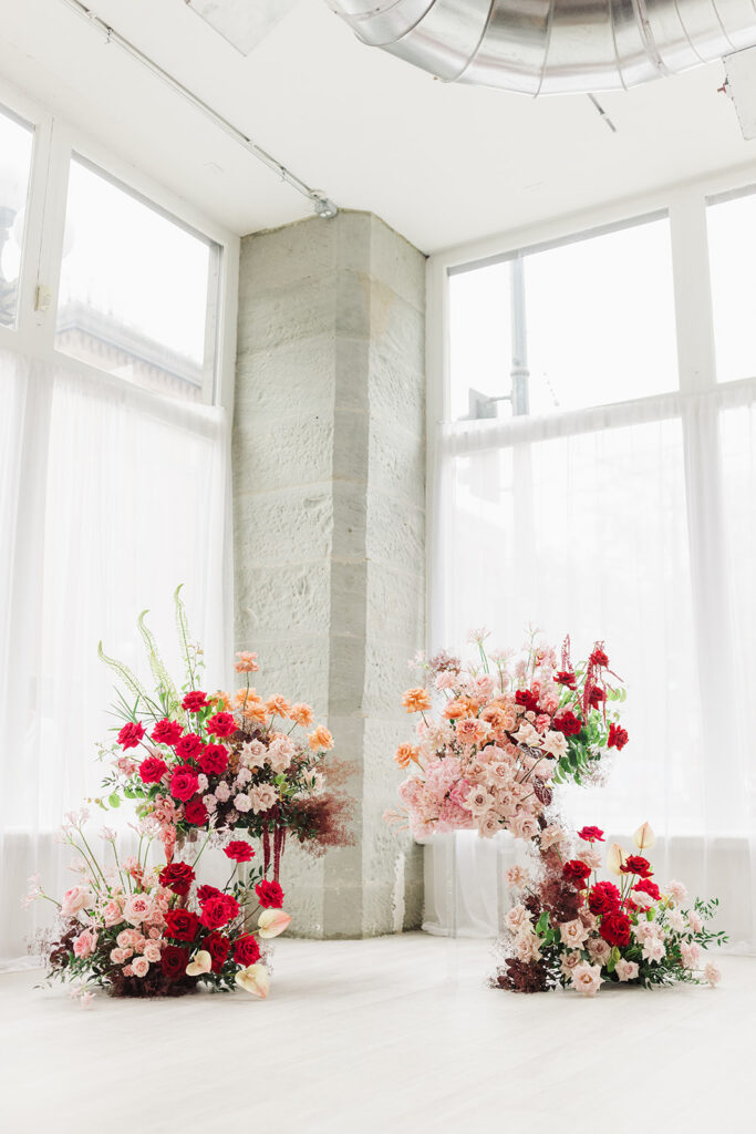 Wedding ceremony setup