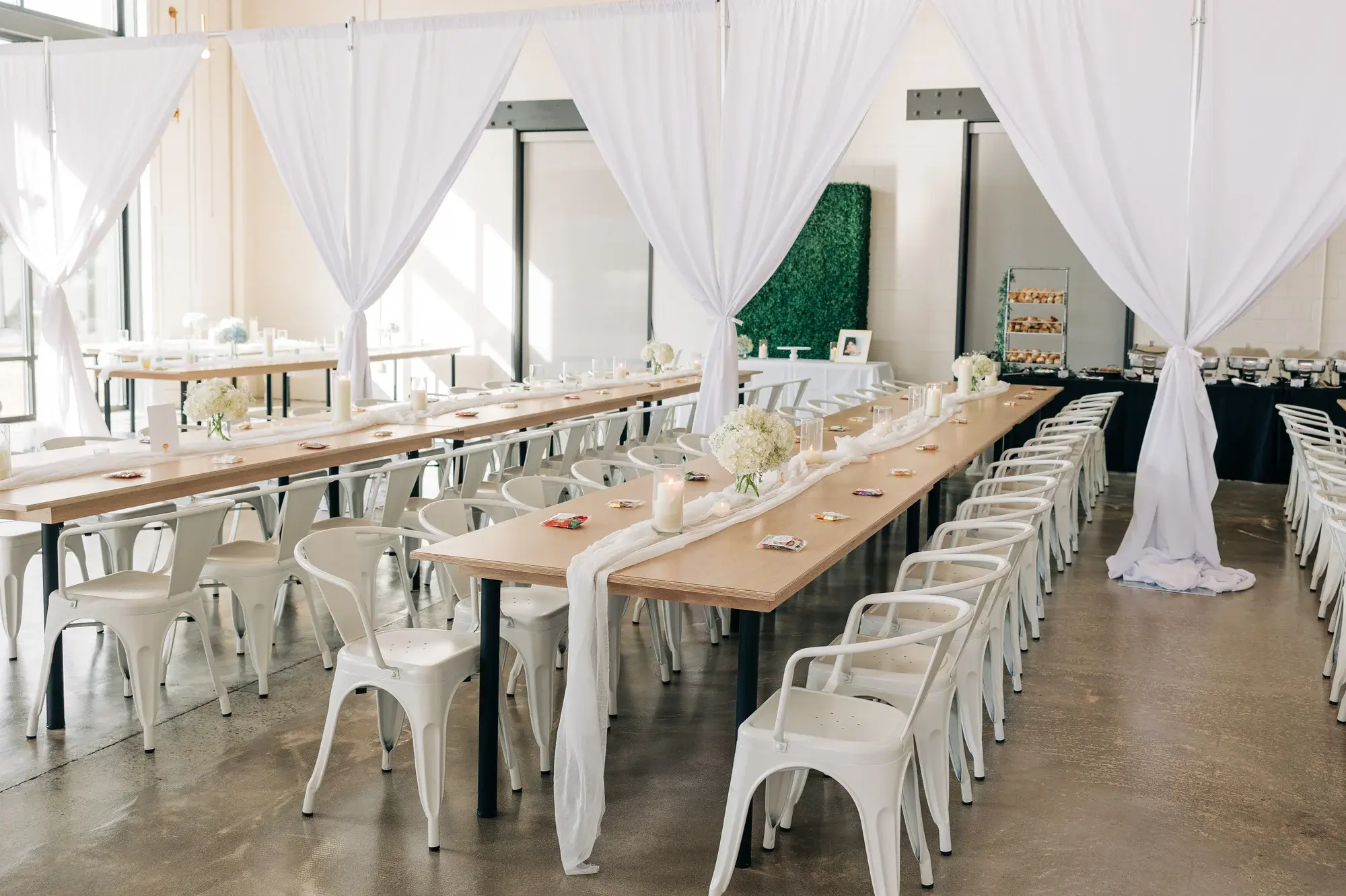 Wedding reception at PINE in Charlotte